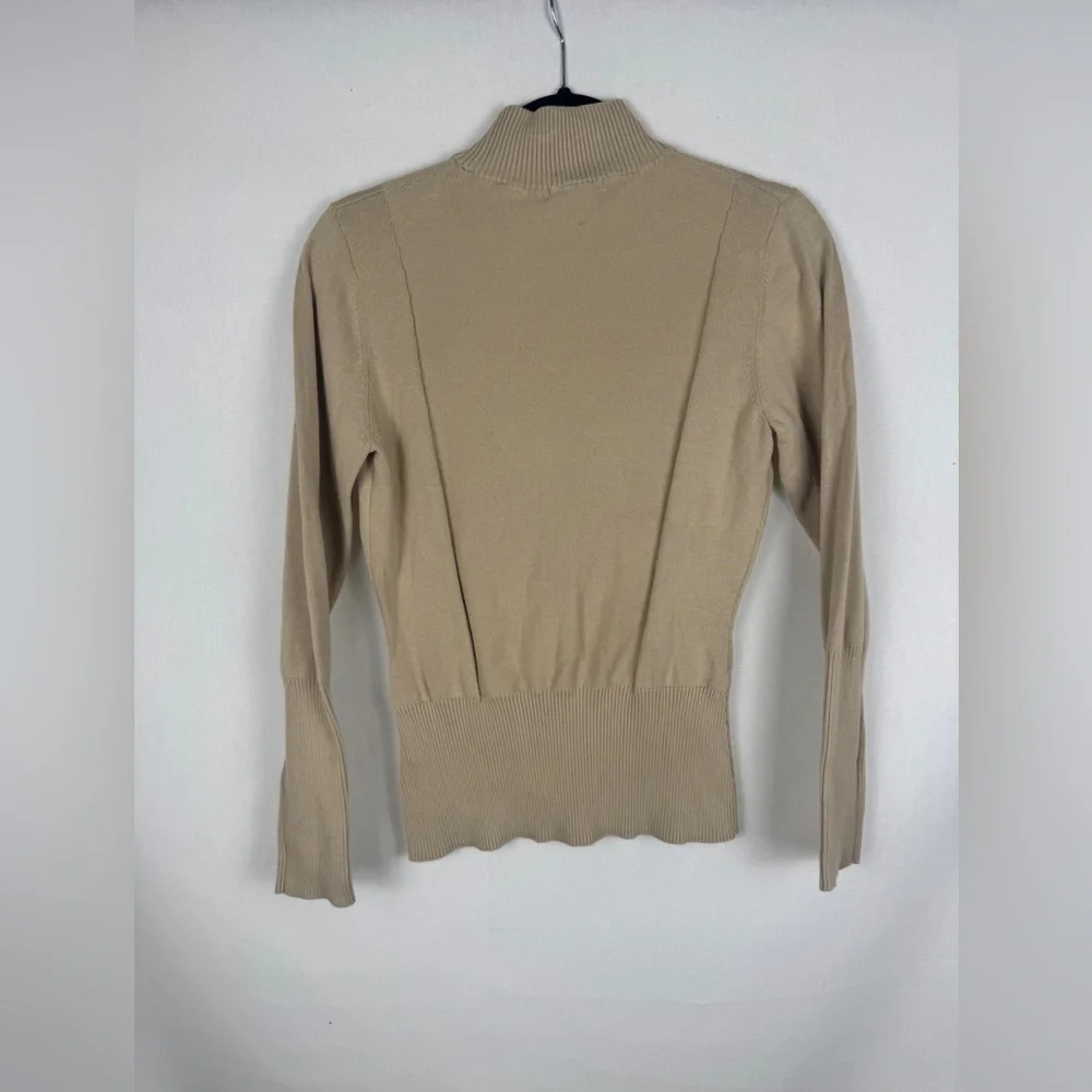 Westbound Light Tan Ribbed Sweater - Picture 3 of 5